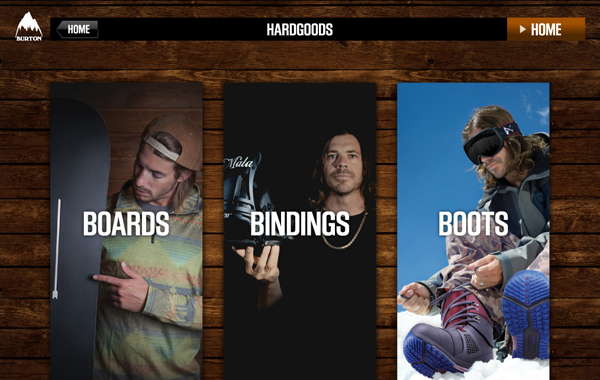 BURTON /// iPad Catalog